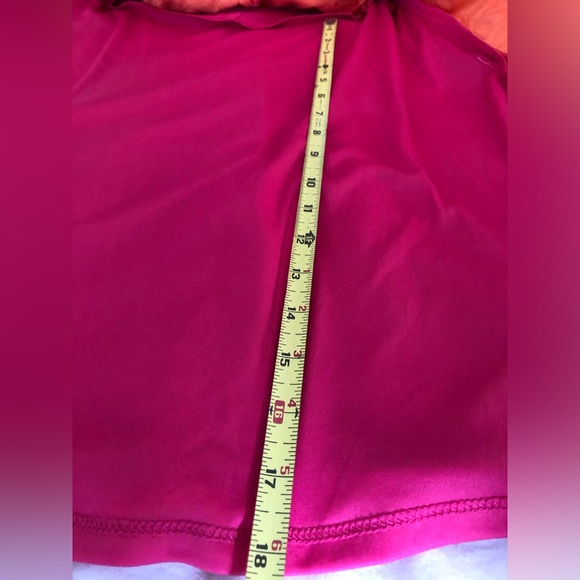 Eva Franco Orange and Fuchsia dress size 12 fit and flare style - Picture 9 of 14